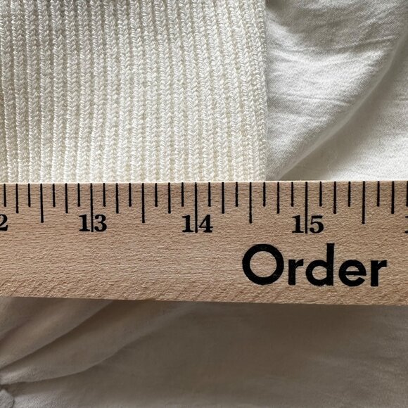 French Connection Jaida Top M Summer White Wool Blend MSRP $98 - Picture 10 of 13